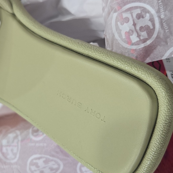 Tory Burch Double T Sport Slide Tumbled Leather - Picture 6 of 11